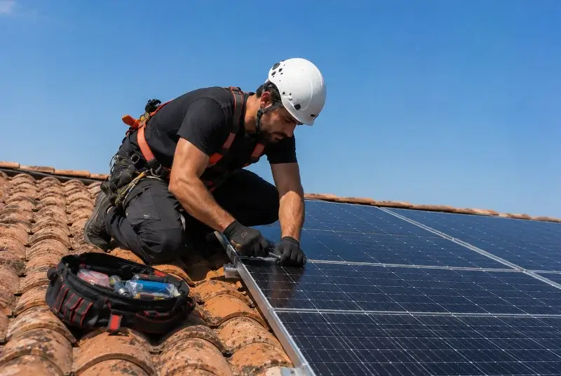 Maintenance et monitoring de panneaux solaires à Ancône